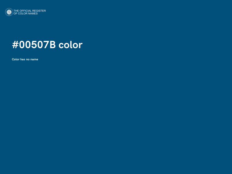 #00507B color image