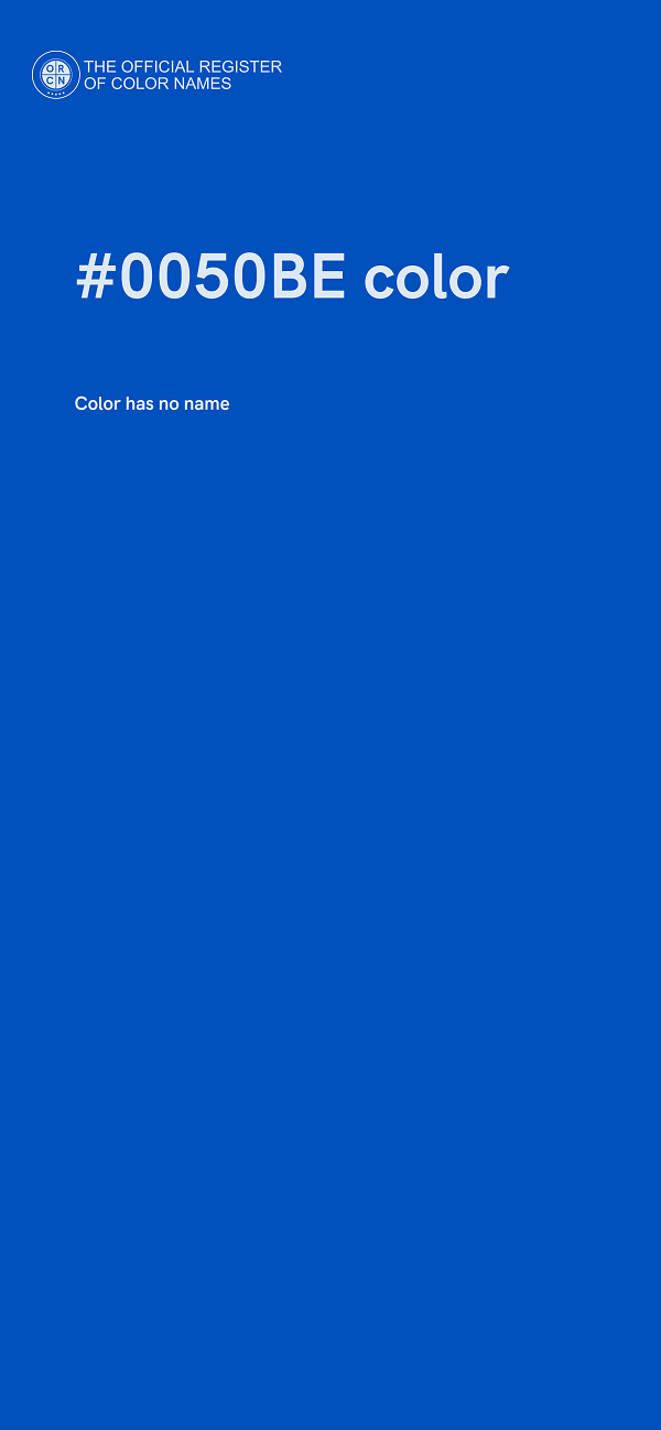#0050BE color image