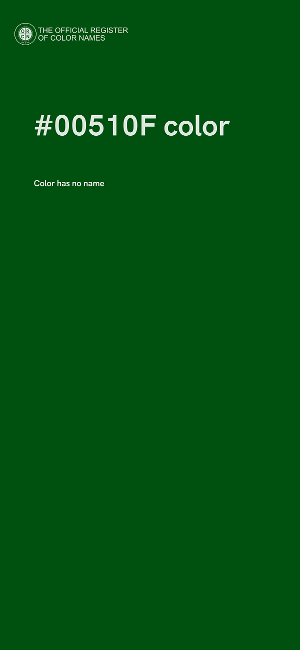 #00510F color image