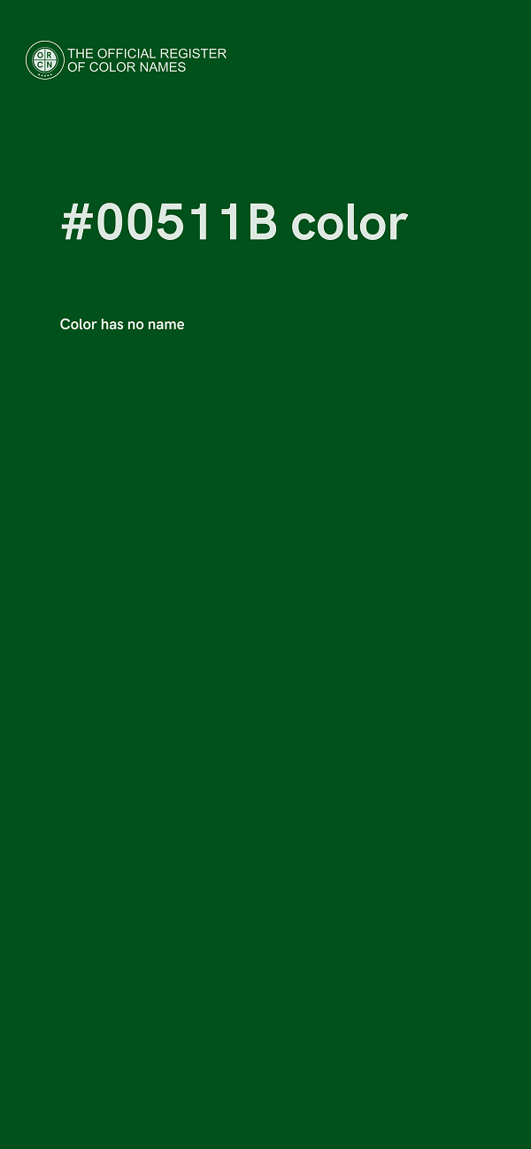 #00511B color image