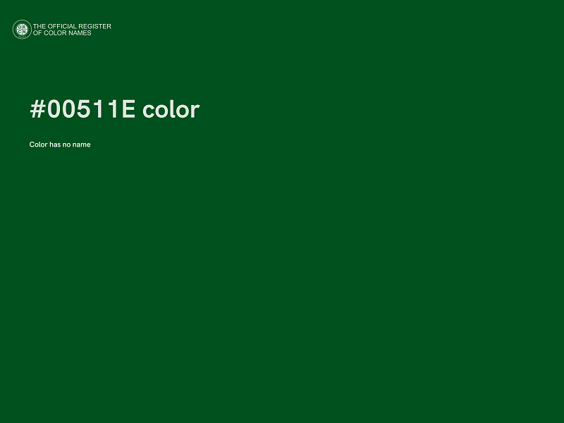 #00511E color image