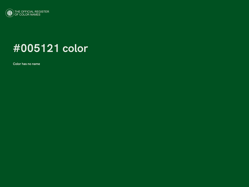 #005121 color image