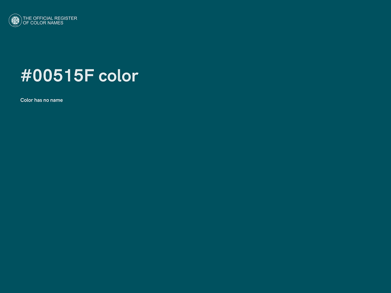 #00515F color image