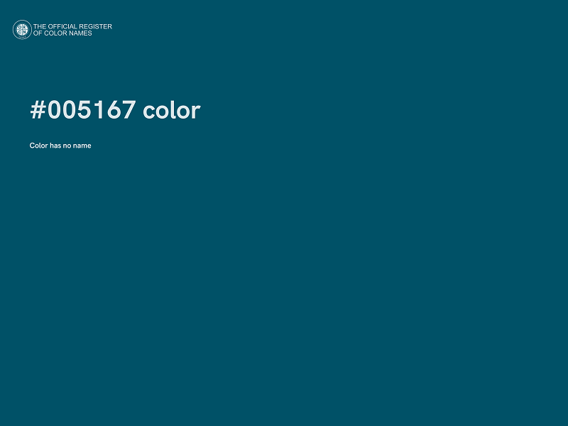 #005167 color image