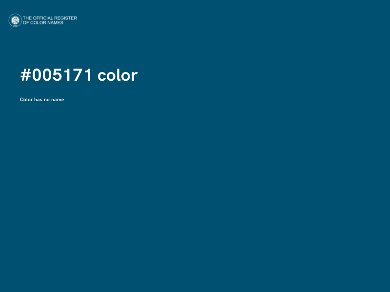 #005171 color image