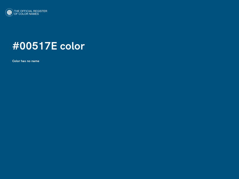 #00517E color image