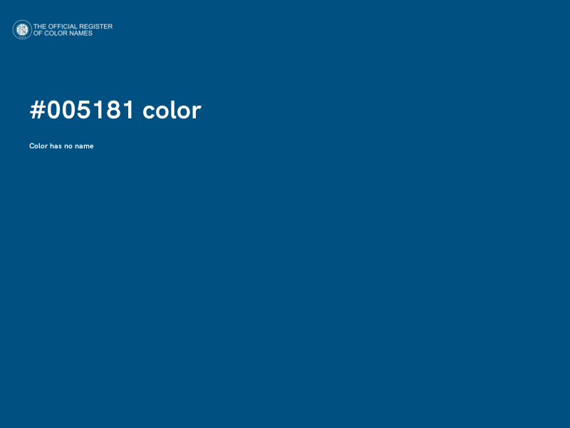 #005181 color image
