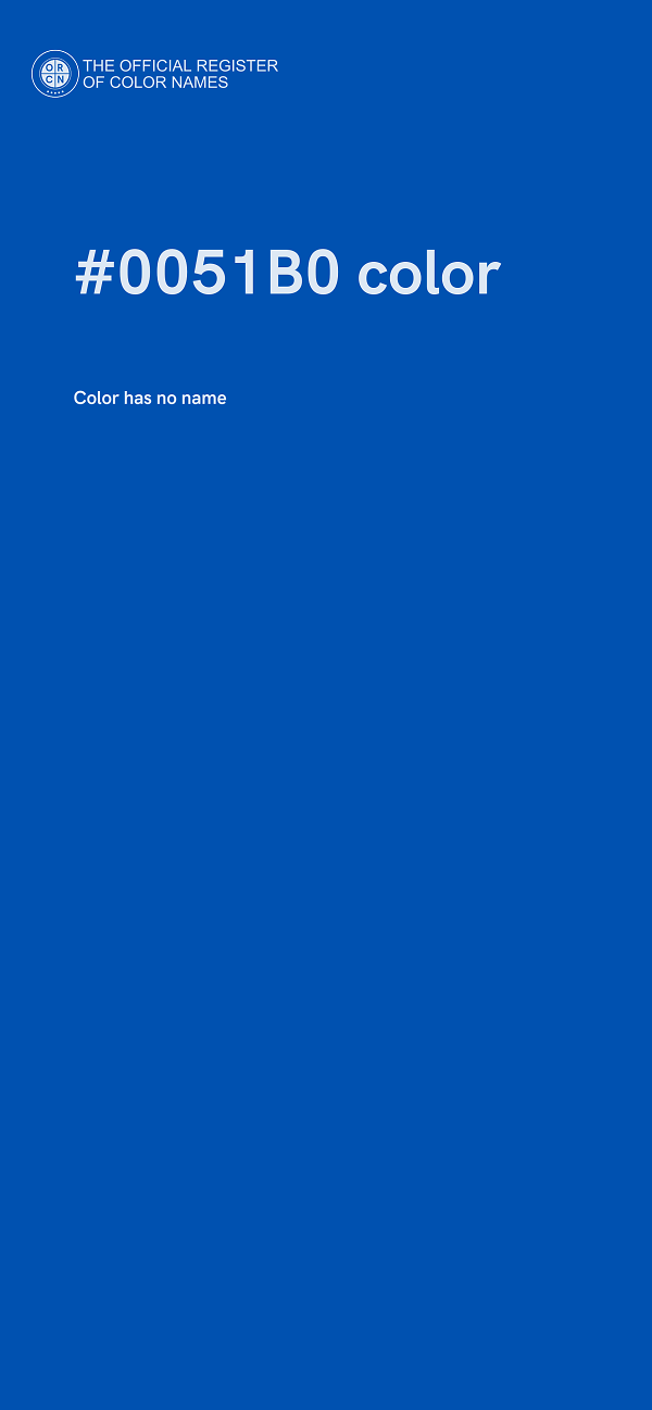 #0051B0 color image