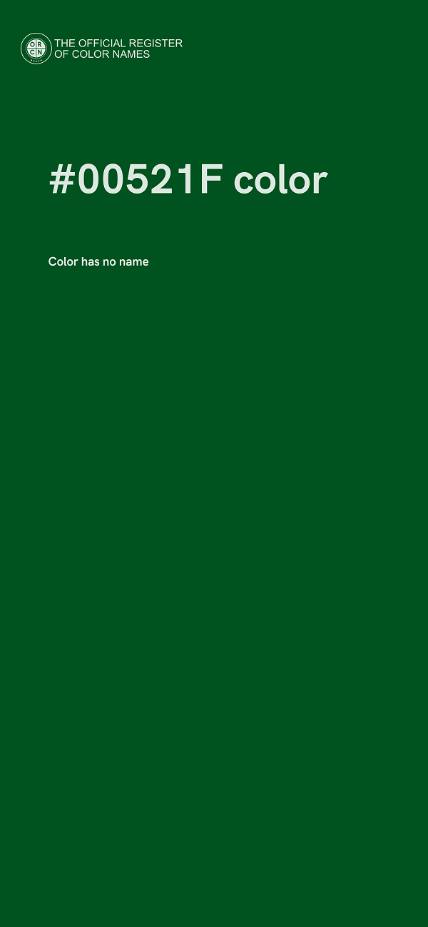 #00521F color image