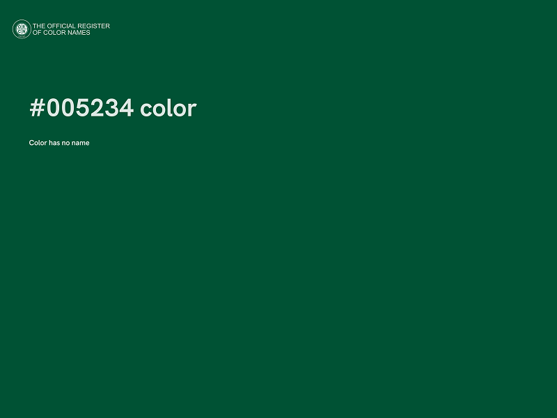 #005234 color image