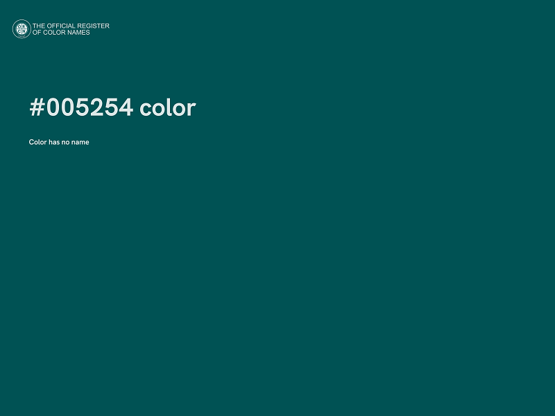 #005254 color image