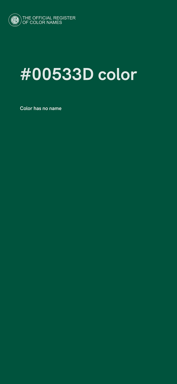 #00533D color image