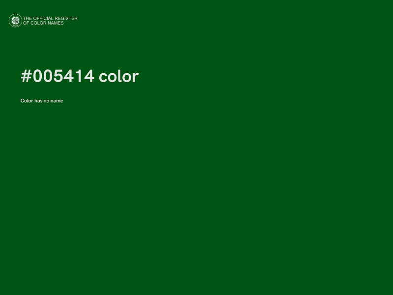 #005414 color image