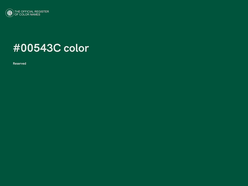 #00543C color image