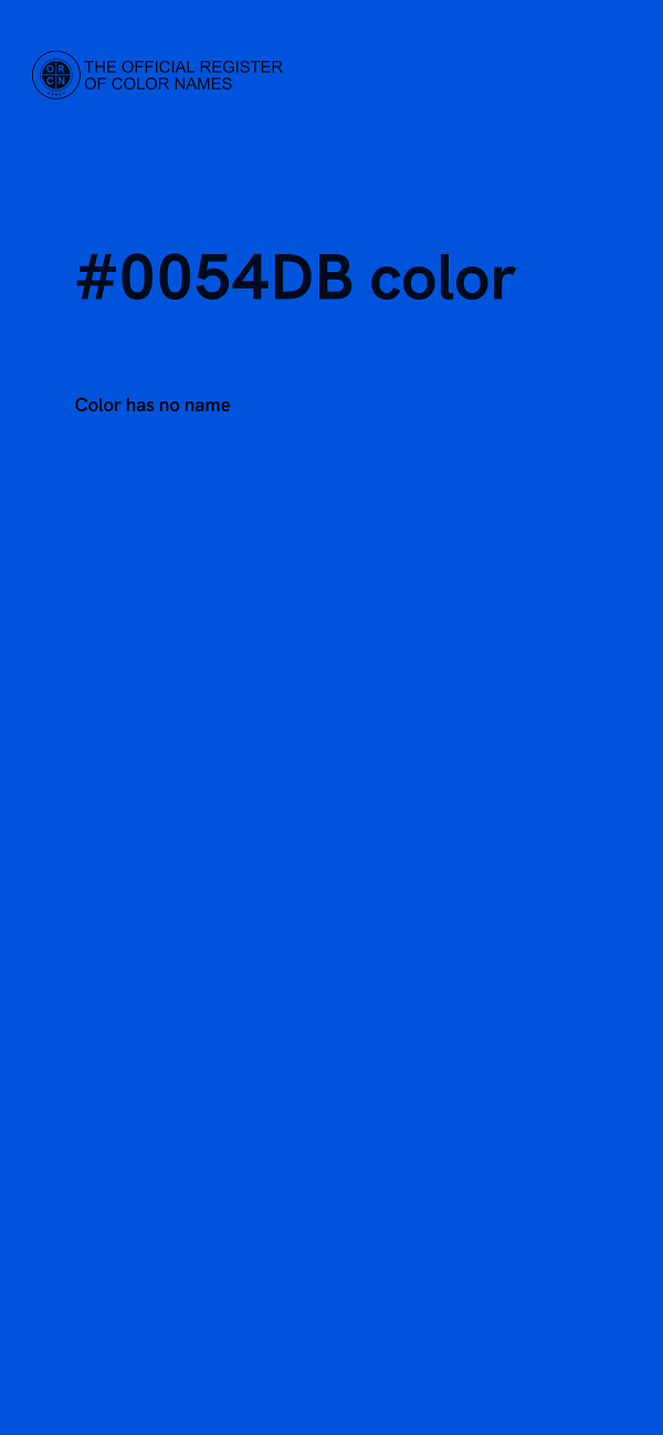 #0054DB color image