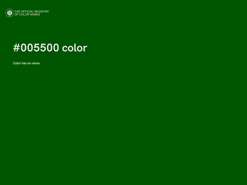 #005500 color image