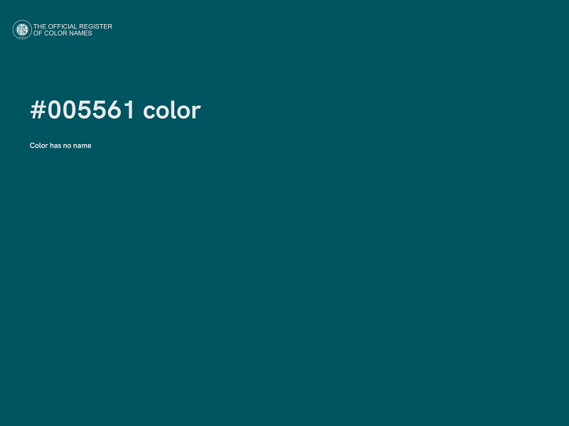 #005561 color image
