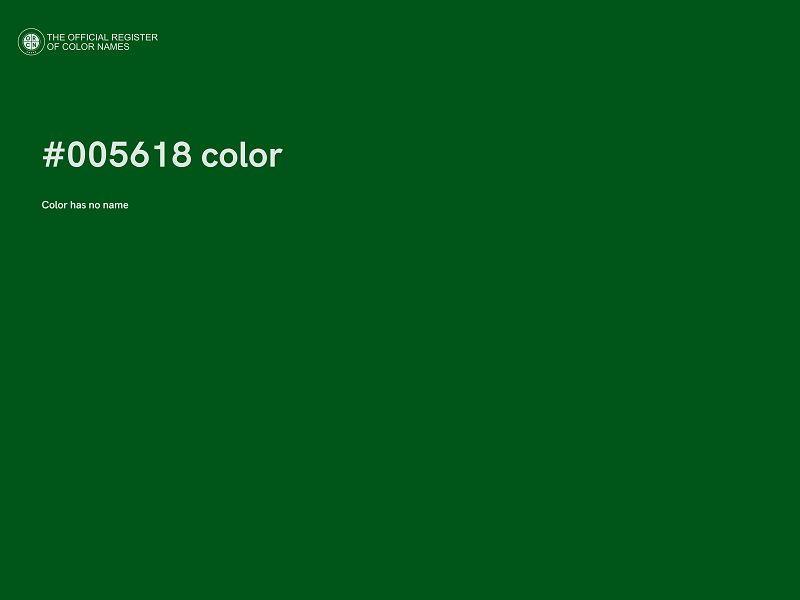 #005618 color image