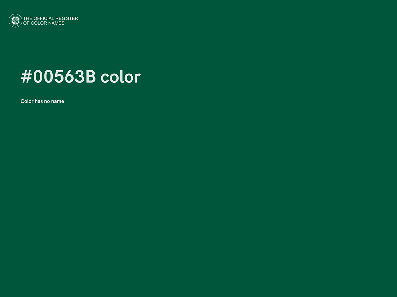 #00563B color image