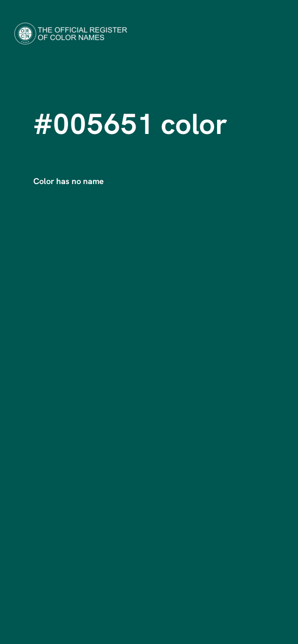 #005651 color image