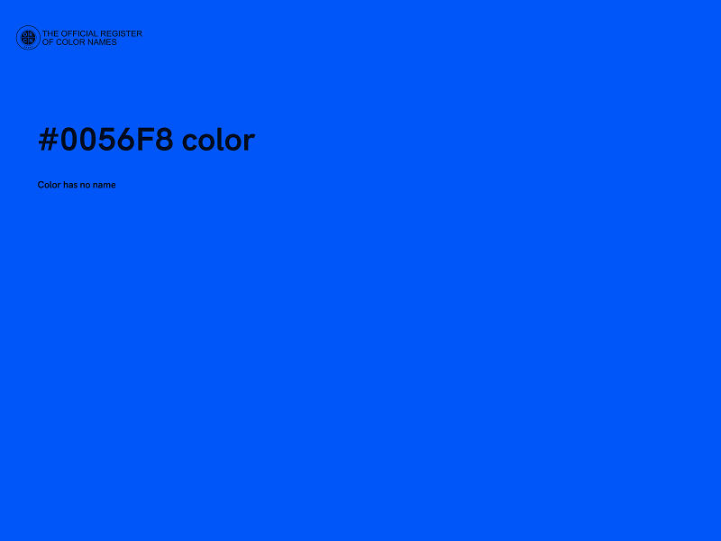 #0056F8 color image
