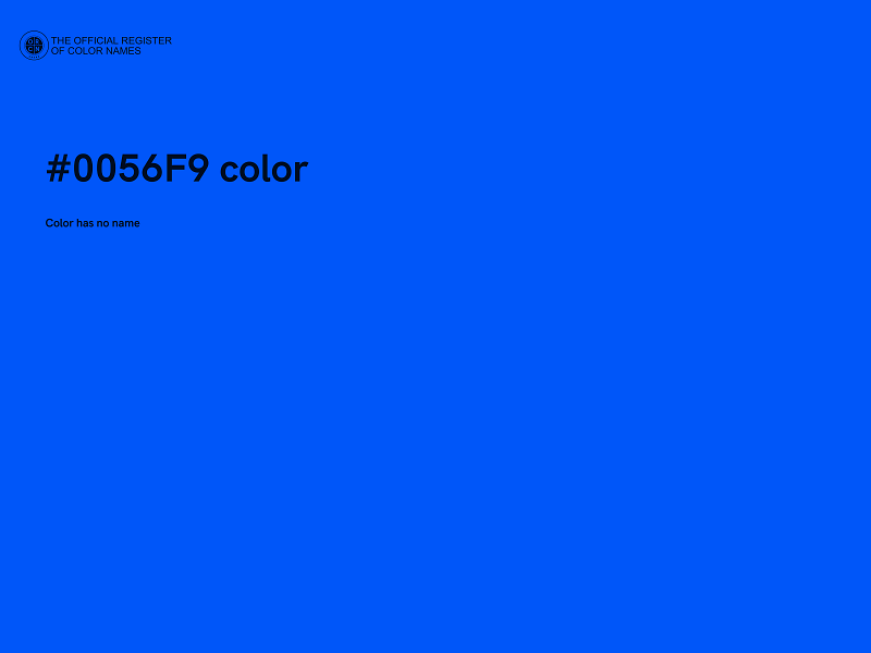 #0056F9 color image