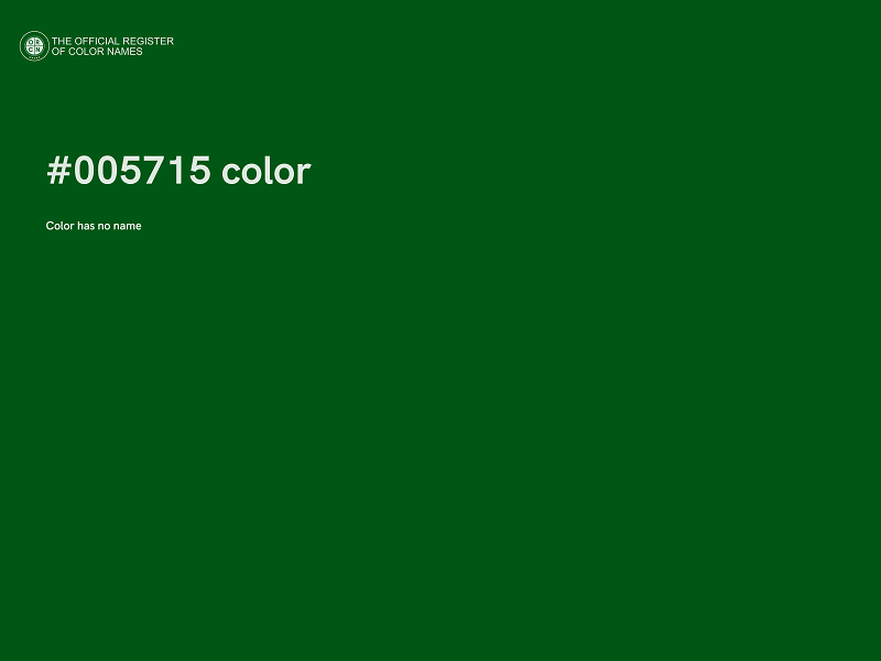 #005715 color image