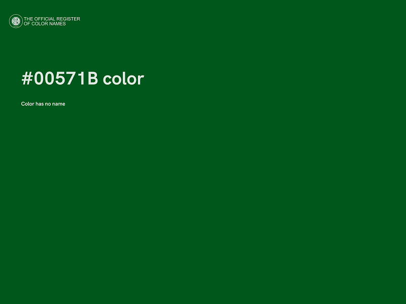 #00571B color image
