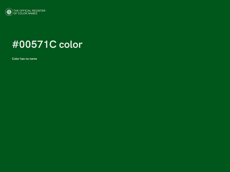 #00571C color image
