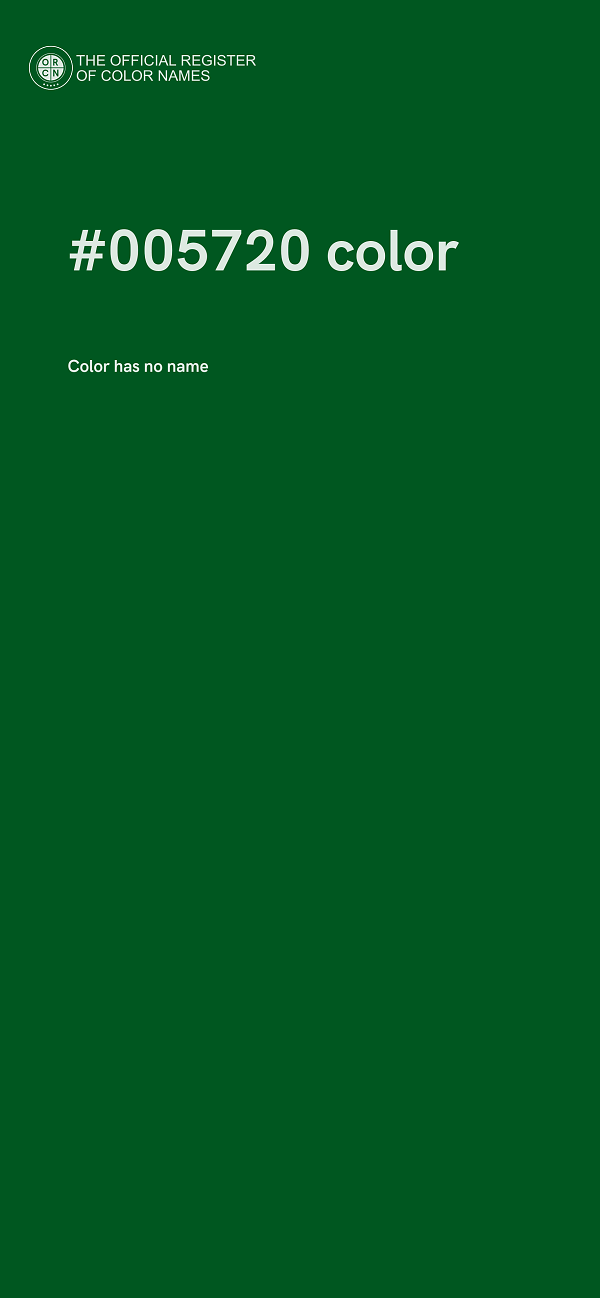 #005720 color image