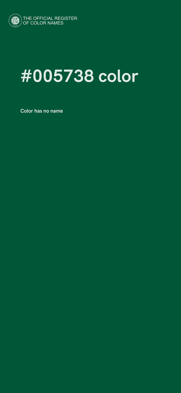 #005738 color image