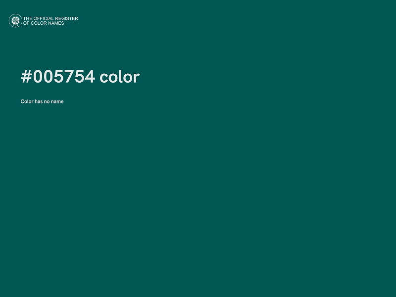 #005754 color image