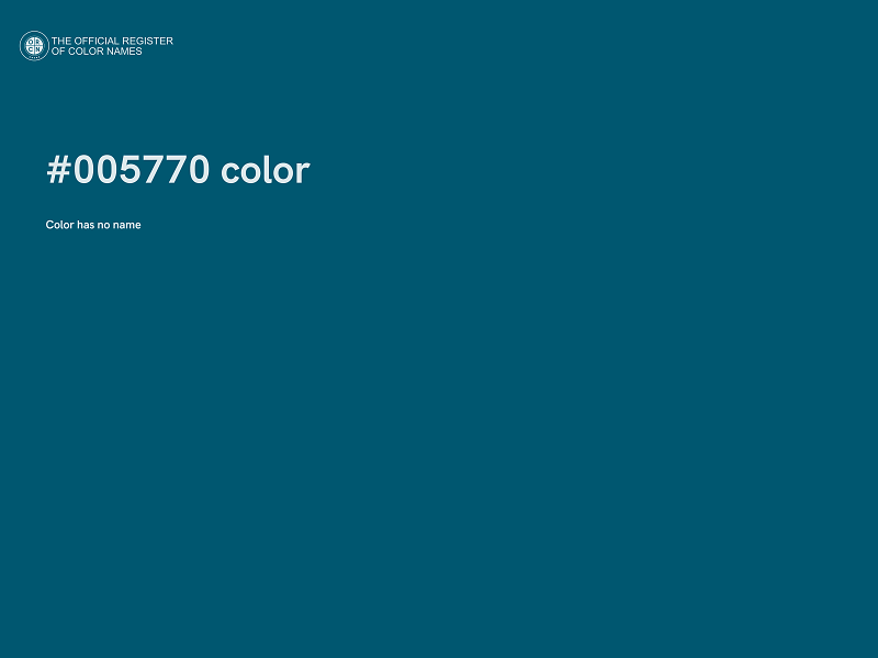 #005770 color image