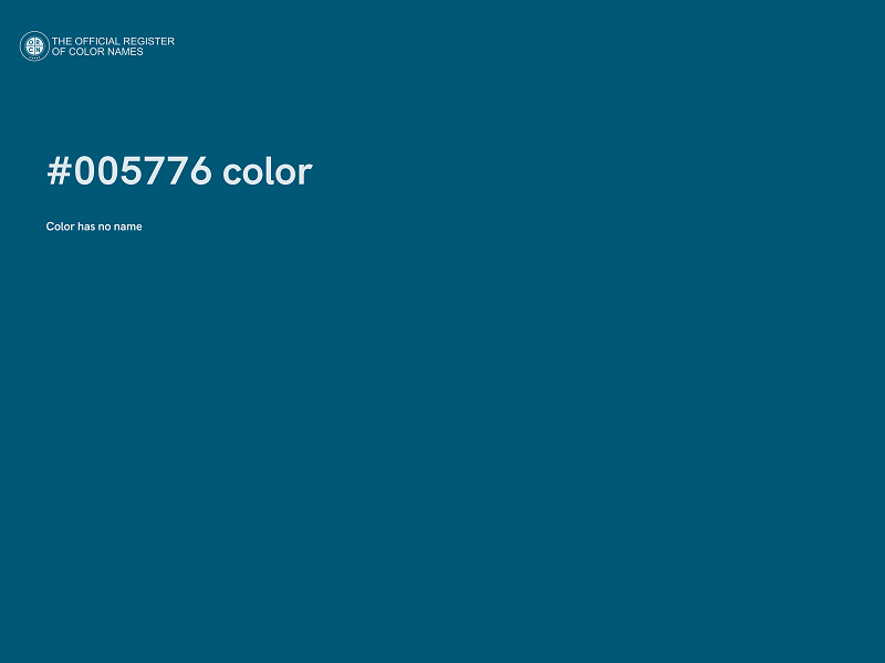 #005776 color image