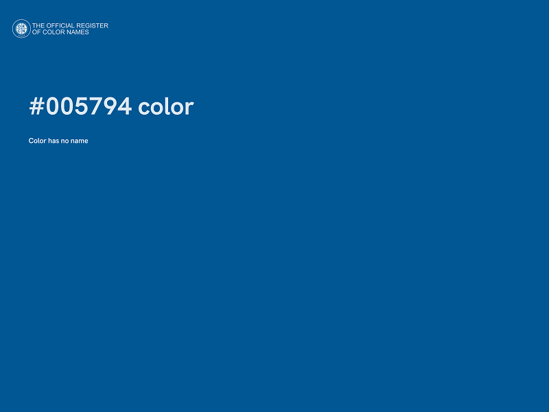 #005794 color image