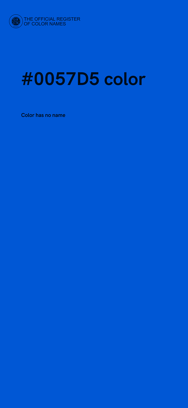 #0057D5 color image