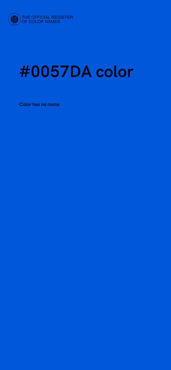 #0057DA color image