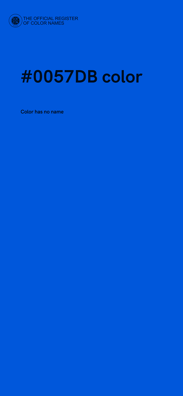 #0057DB color image