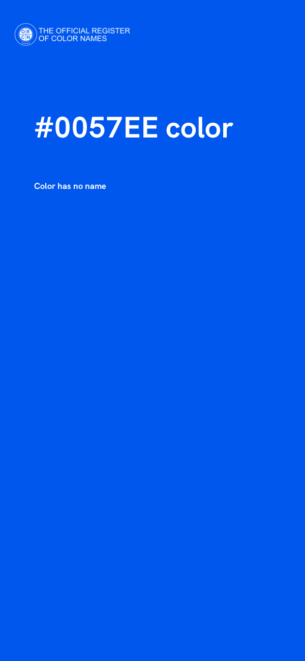 #0057EE color image