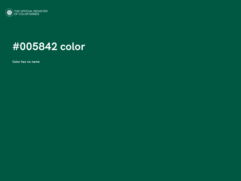 #005842 color image