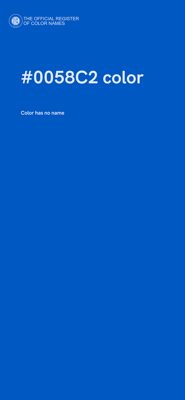 #0058C2 color image