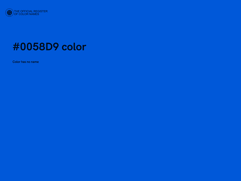 #0058D9 color image