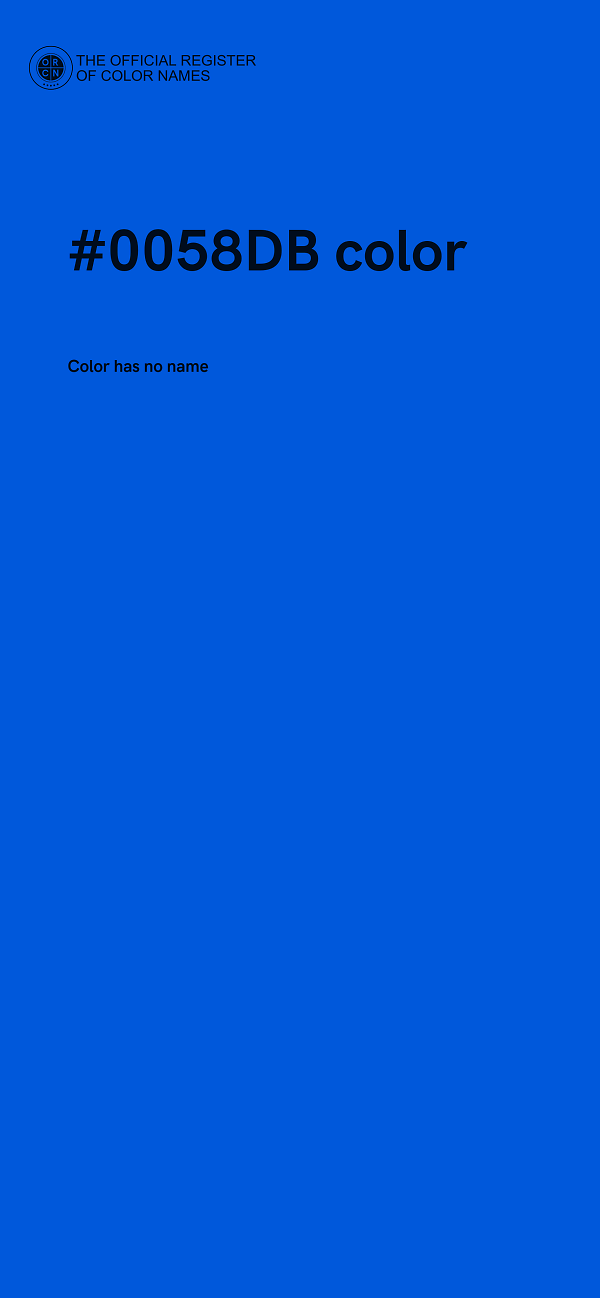 #0058DB color image