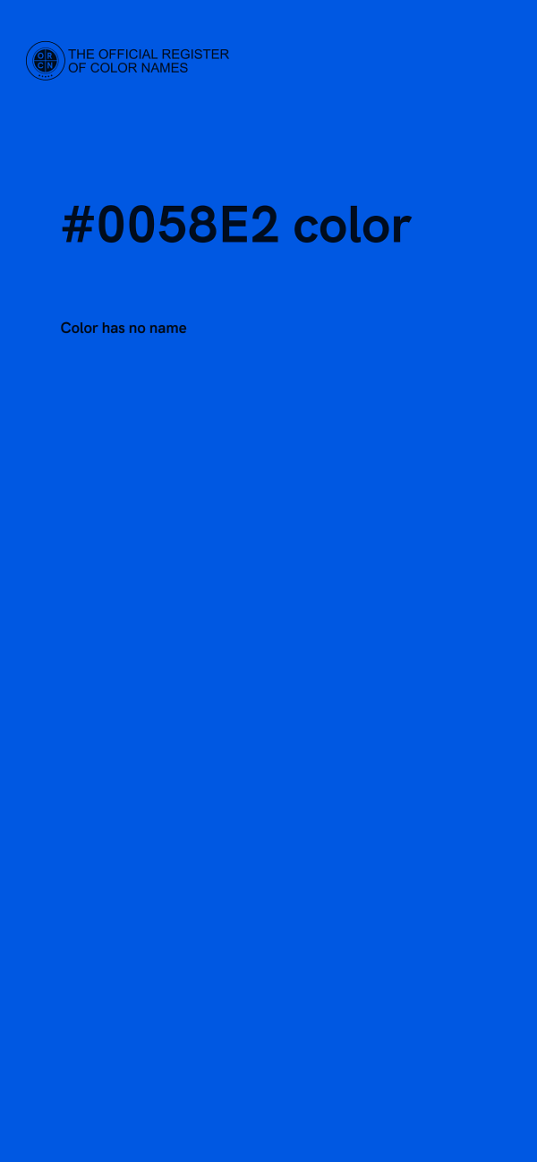 #0058E2 color image