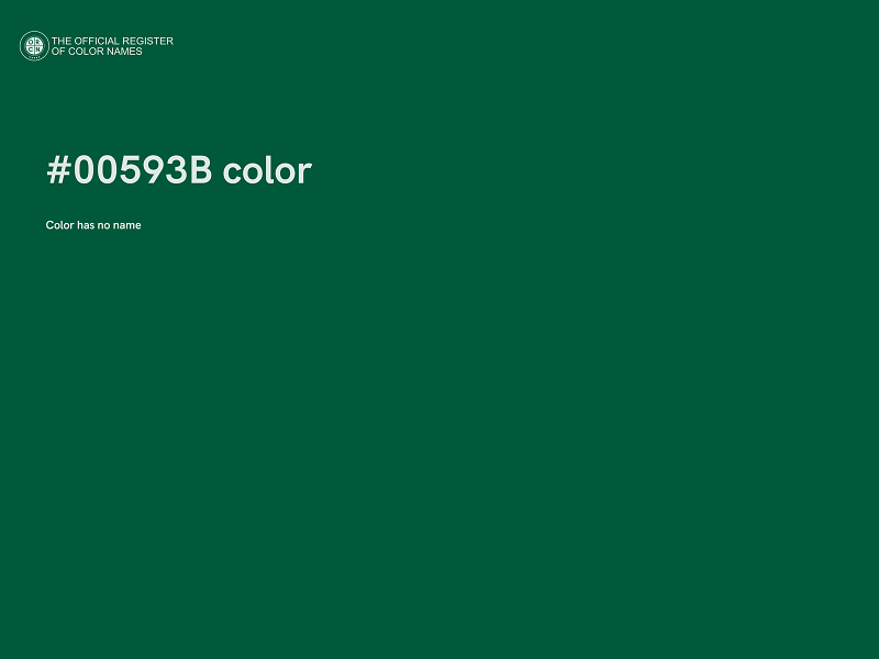 #00593B color image