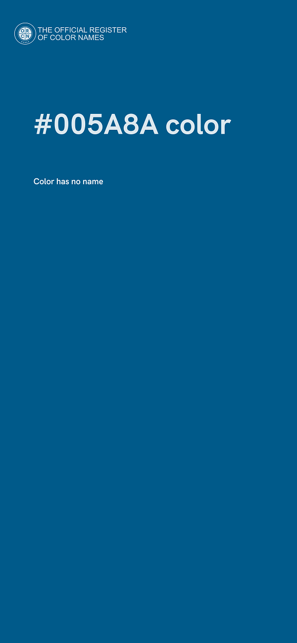 #005A8A color image