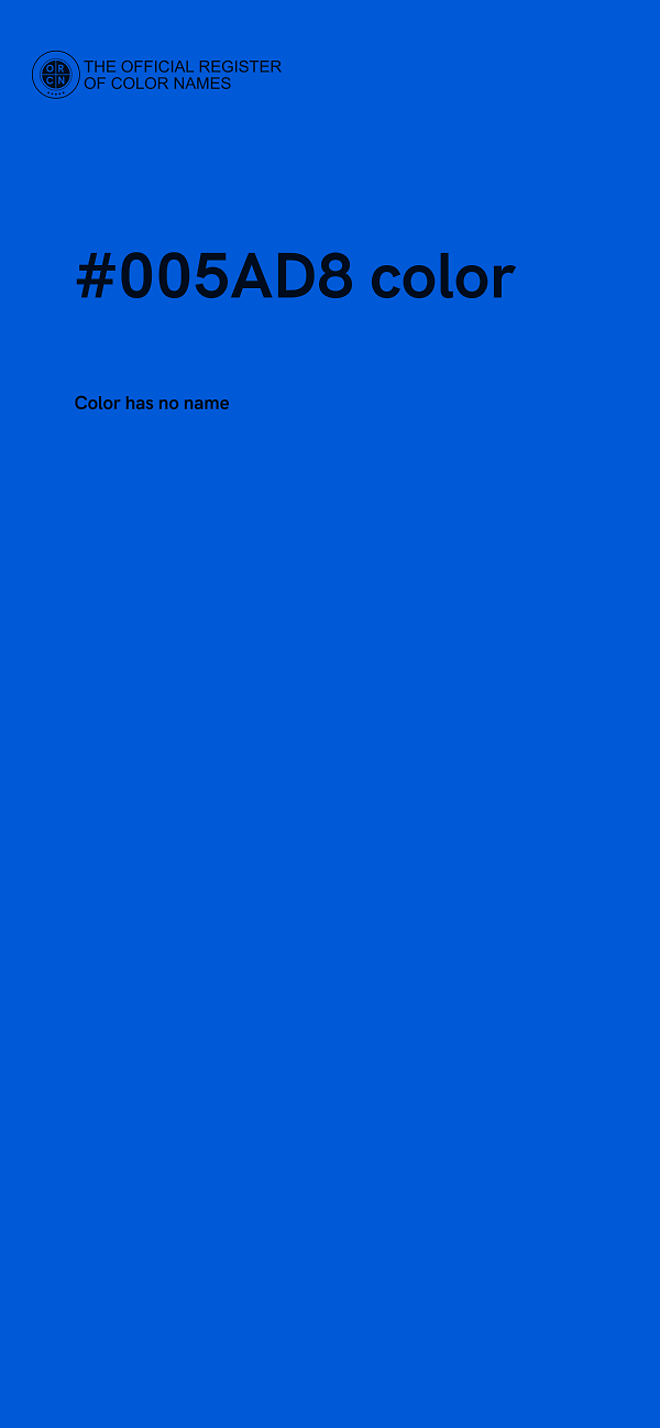 #005AD8 color image