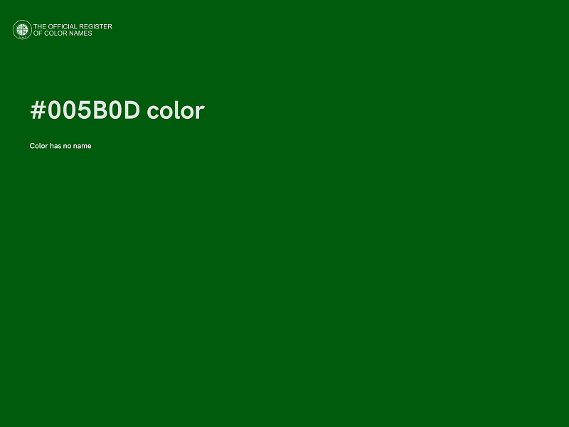 #005B0D color image