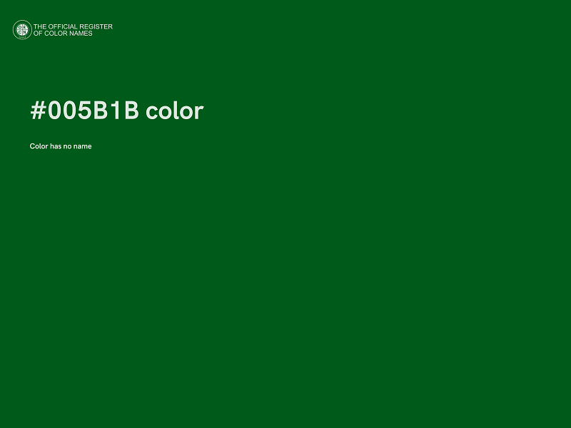 #005B1B color image