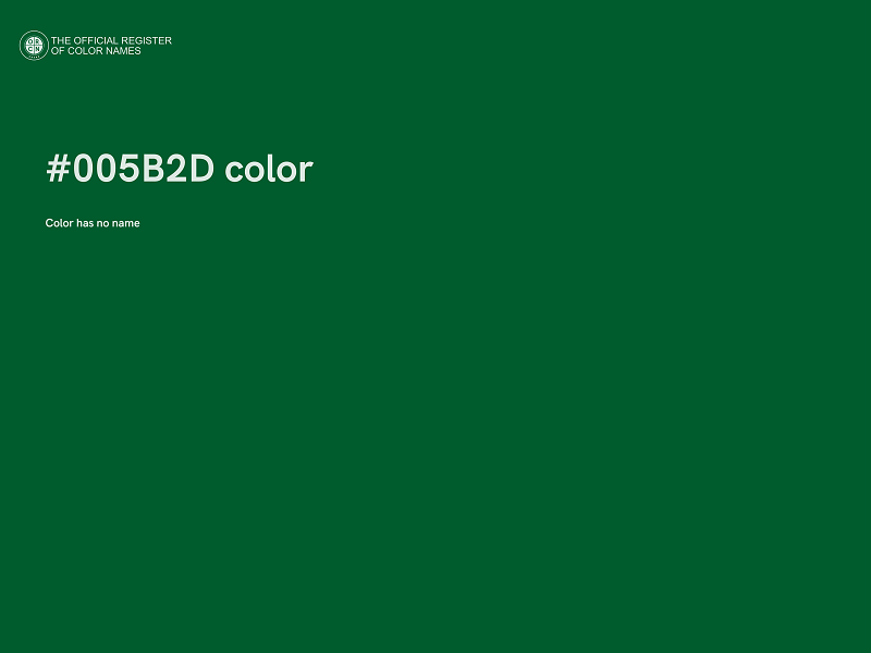 #005B2D color image